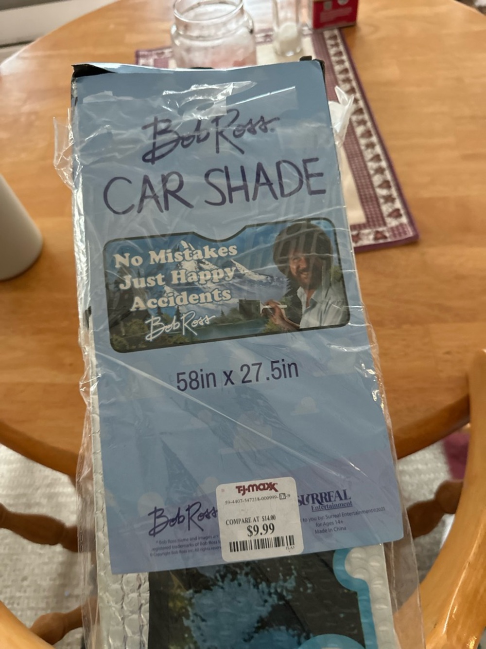 Marshalls Bob Ross Blue Car Shade